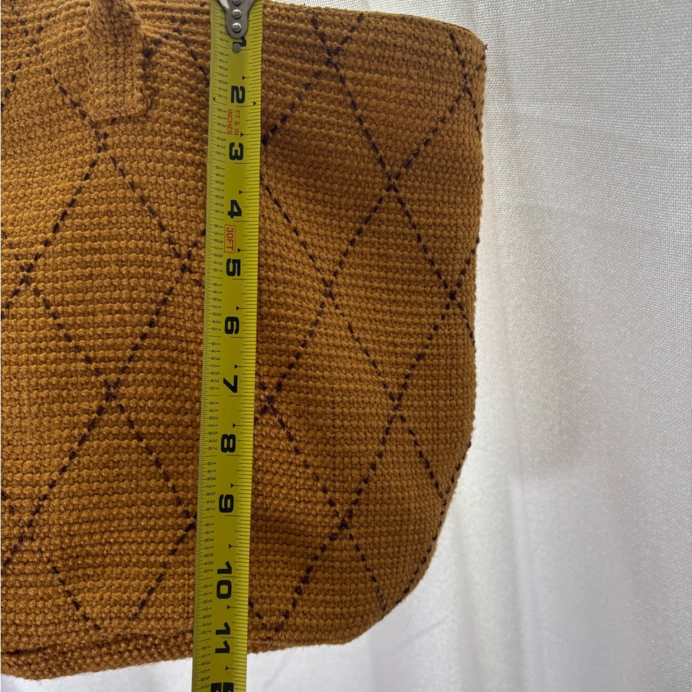 J JILL Sunflower Yellow Textured Tote Bag - Jute material EUC - Picture 11 of 11